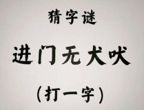 入门无犬吠(打一字),探寻谜底“问”的智慧之旅